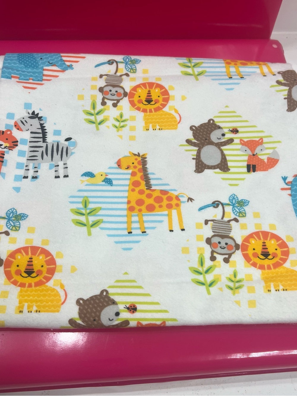 JOANN Jungle Animals Snuggle Flannel Fabric - 1 yd - 43” wide